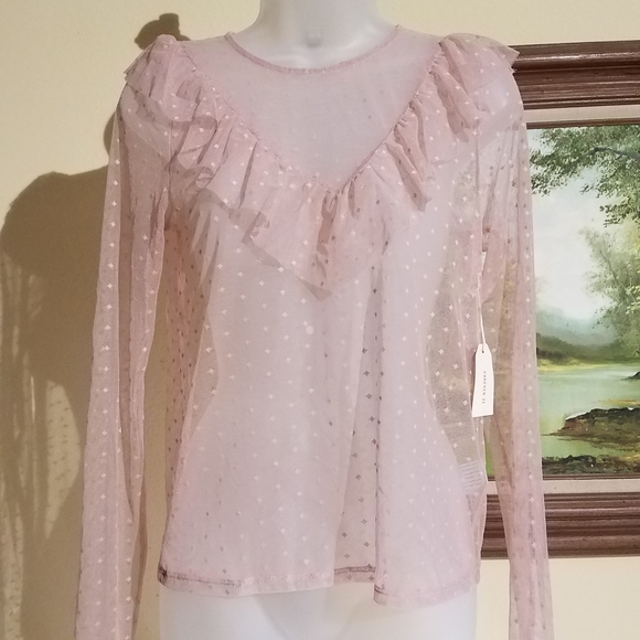 Forever 21 Tops - Dusty pink kint top l9